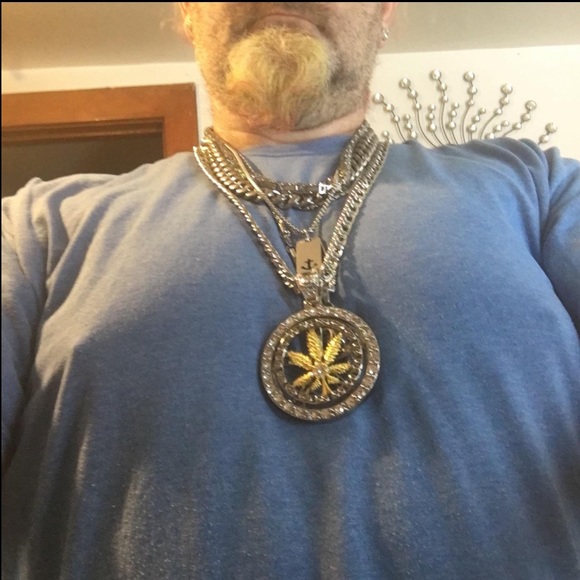 18K Gold Plated Whirligig Spin Hemp Necklace - Picture 7 of 7